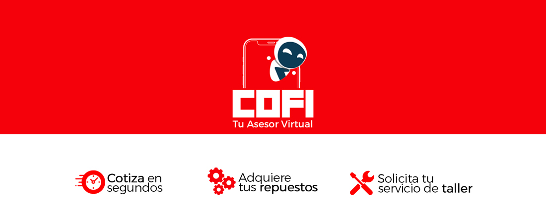 Cofi, tu asesor virtual: Cotiza, solicita repuestos y servicios de taller.